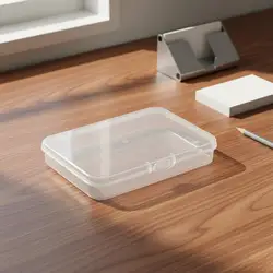Estuche Transparente para Tarjetas y Piezas Pequeñas – Organizador Sellado con Tapa