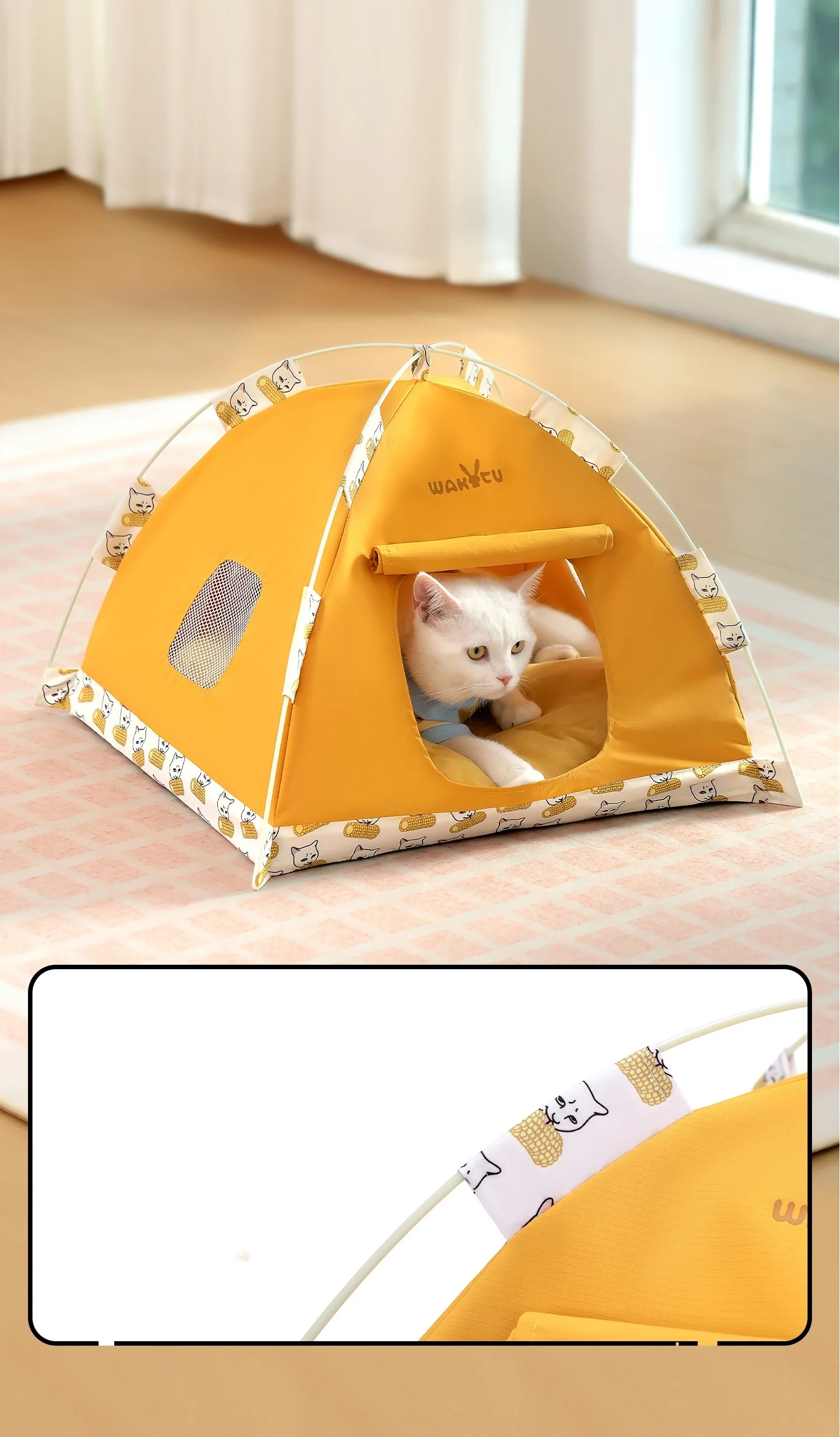 Tienda de campaña para mascotas en exteriores