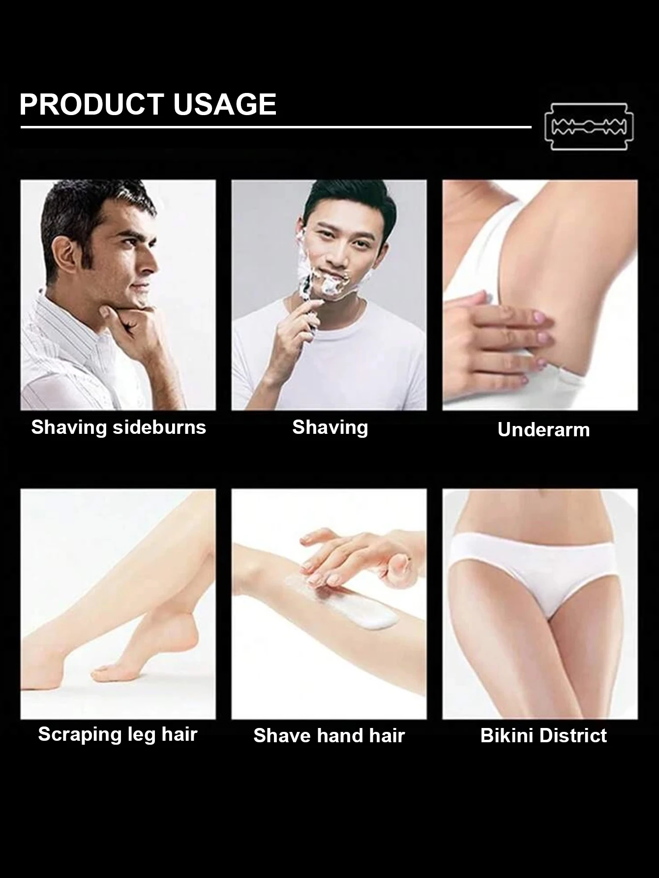 Cuchillas de afeitar para barbería profesional