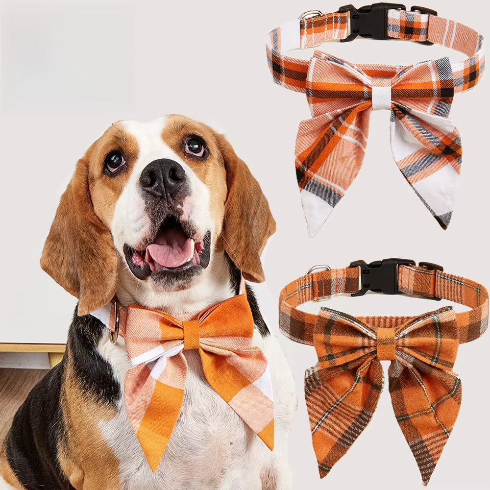 Collar de Algodón con Lazo para Perros y Gatos – Ajustable - imagen 4