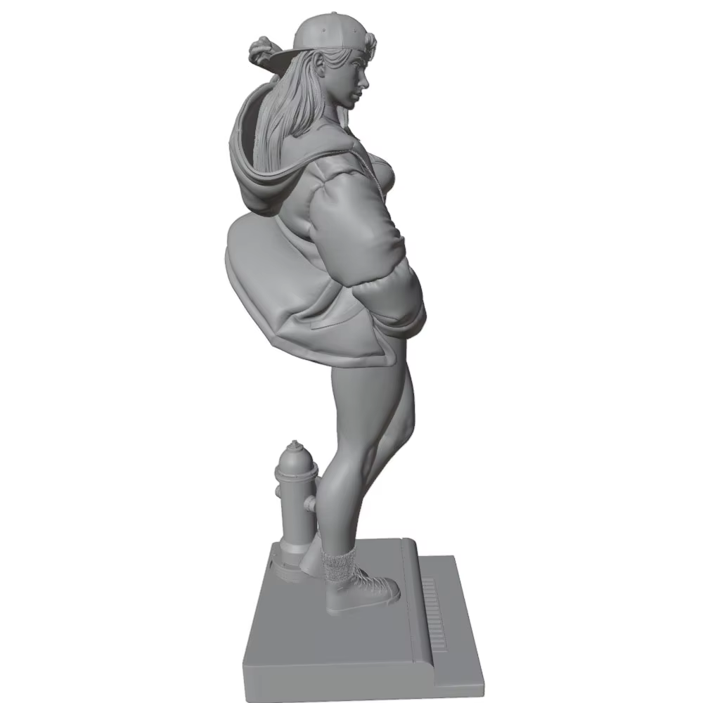 Kit resina 3D: figura gris de gato o perro - imagen 2