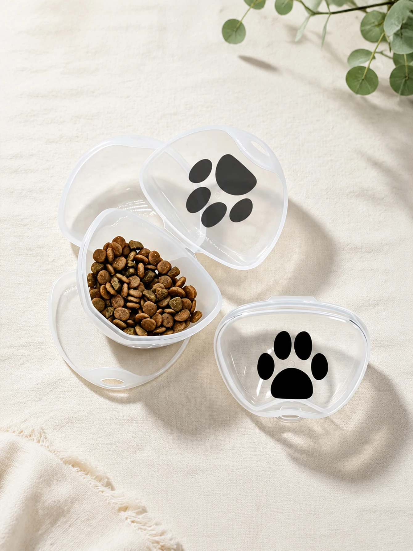 Fiambrera portátil para snacks de perros y gatos – Transparente y hermética - imagen 3