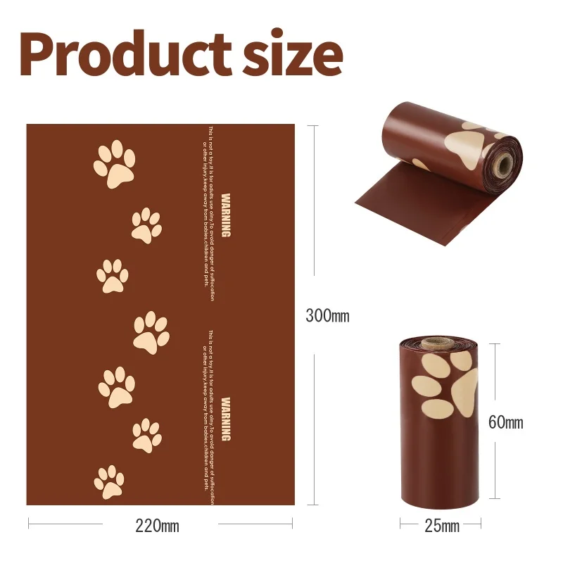 Dispensador retráctil de bolsas para excrementos de perro con palanca