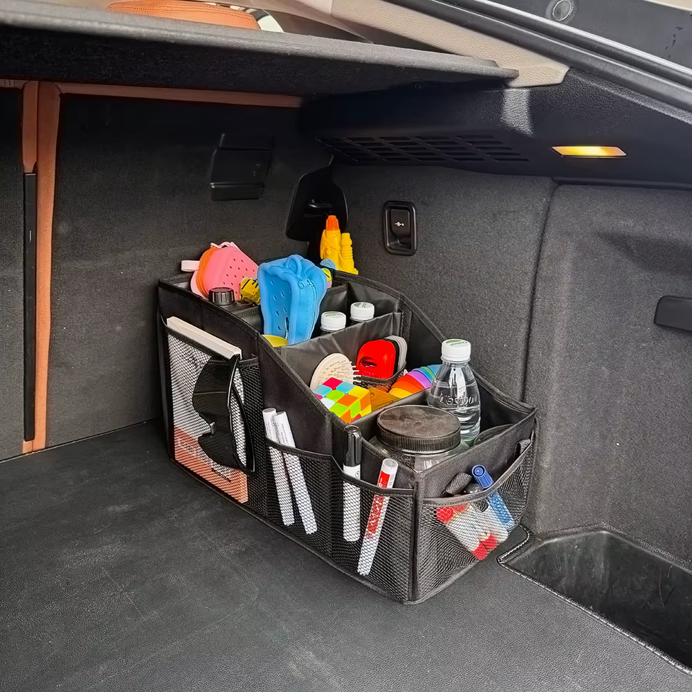 Organizador plegable para coche gatos y perros con 4 compartimentos