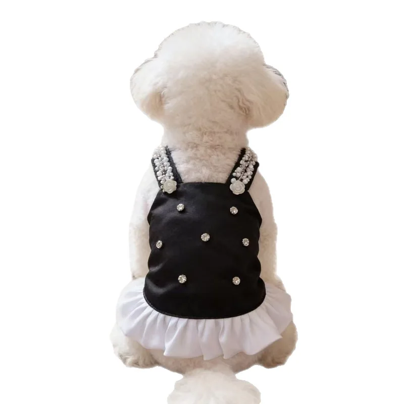 Ropa para perros pequeños: vestido con tirantes para cachorros