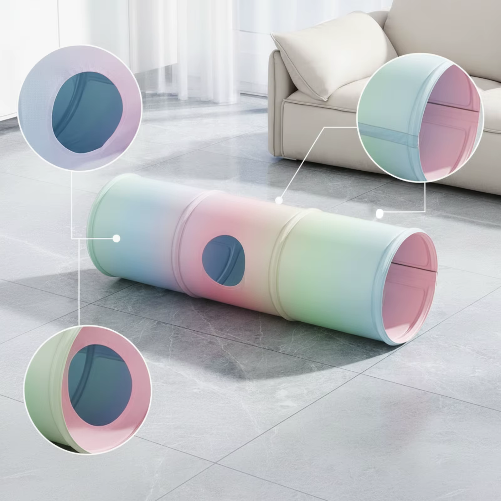 Alfombra de enfriamiento impermeable para gato con abertura lateral - imagen 2