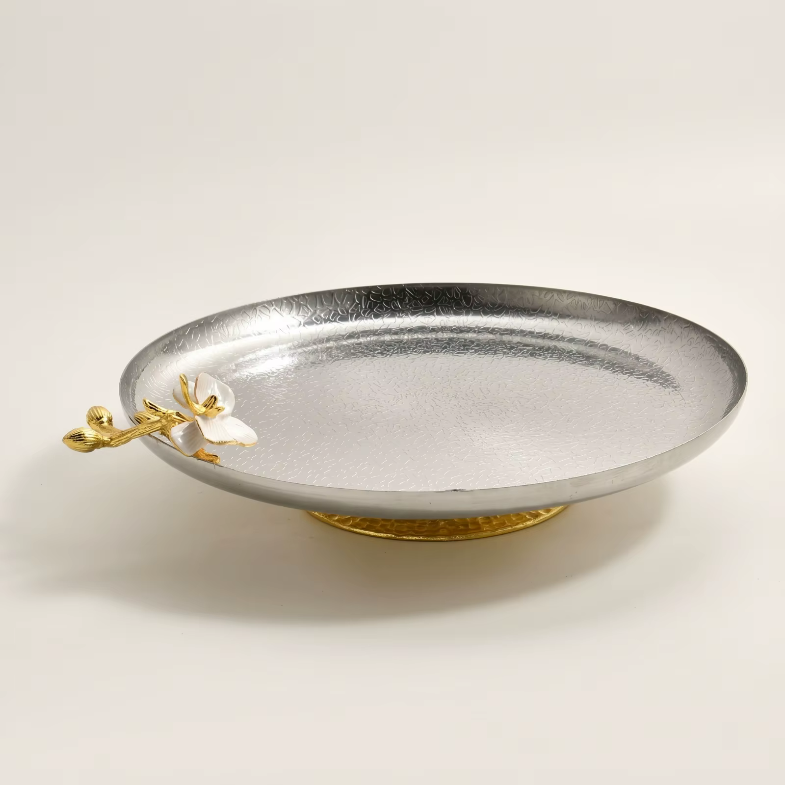 Cuenco de metal martillado para perros y gatos – Bol decorativo