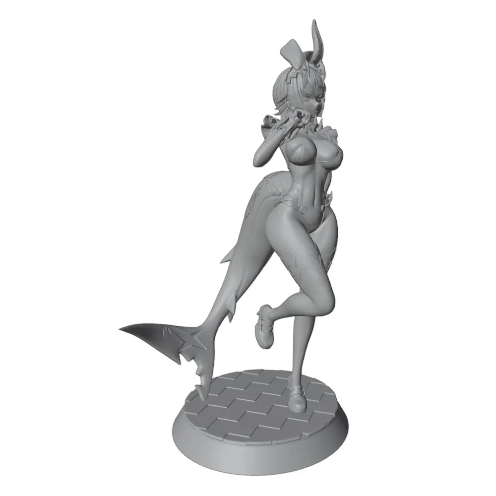 Kit miniatura guerrera 1/24 75mm resina – Figura para pintar y montar - imagen 2