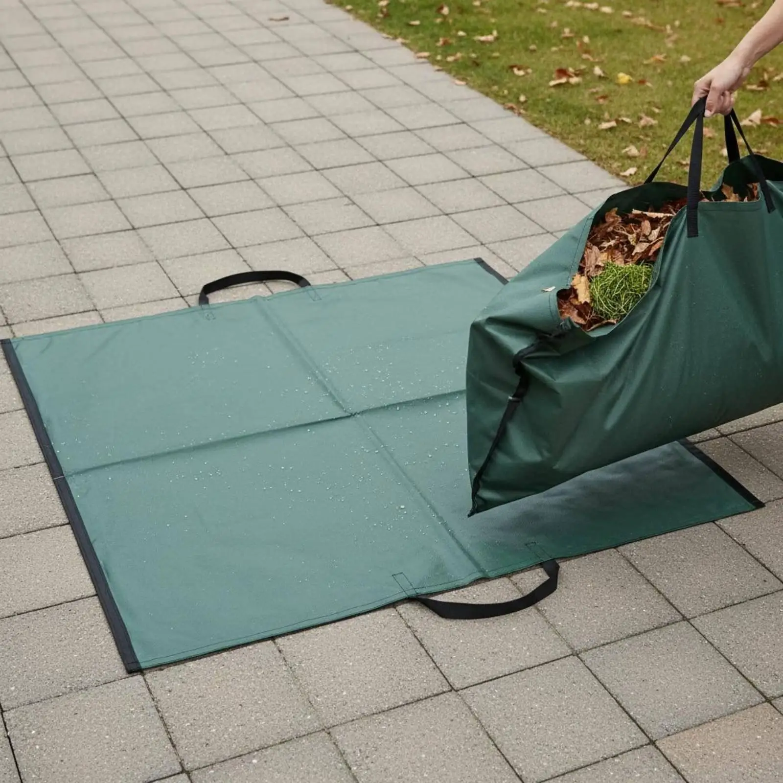 Bolsa jardín impermeable gran capacidad para hojas y residuos - imagen 3