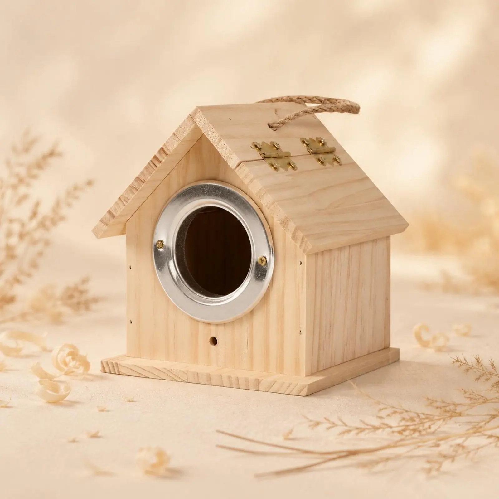 Caja de cría para loros: nido de madera cálido, fácil montaje - imagen 2