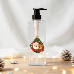 Dispensador de Jabón para Baño con Bomba de Presión – Botella Recargable Transparente