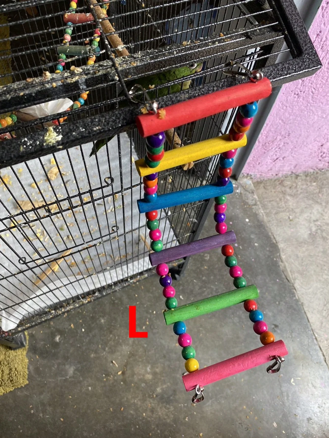 Escalera de cuentas para pájaros en diferentes tallas