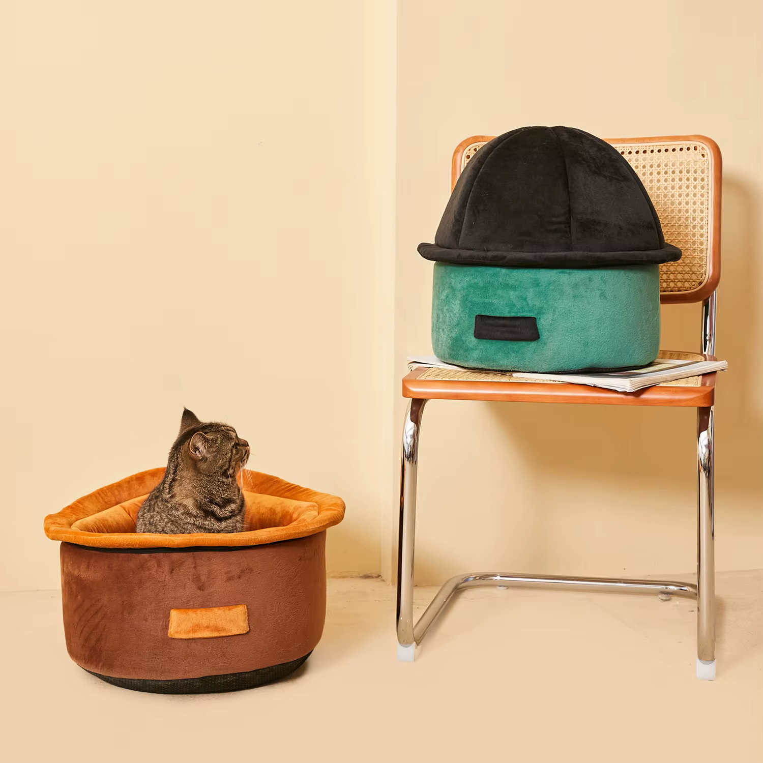 Cama cálida de invierno para gatos pequeños – Nido suave desmontable - imagen 5