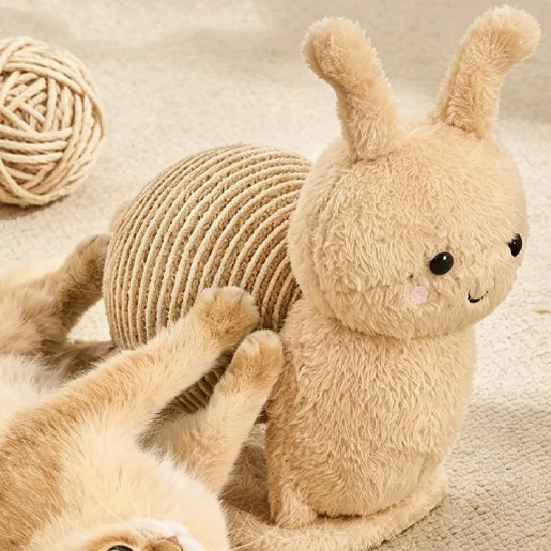 Rascador para Gatos con Rueda y Protector de Sofá – Sisal natural - imagen 3