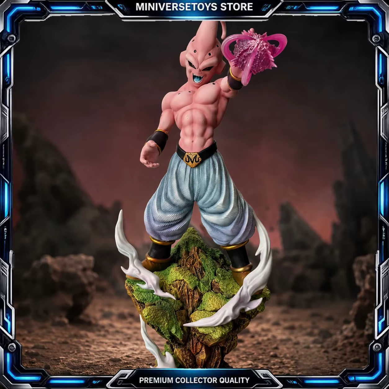 JJ Studio Small Buu 1/6 – Estatua Dragon Ball con Base LED Diorama - imagen 2