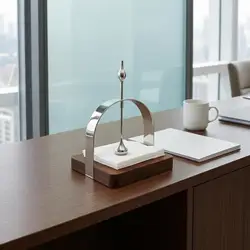 Portaservilletas de Madera de Nogal y Acero para Mesa – Decoración Hogar