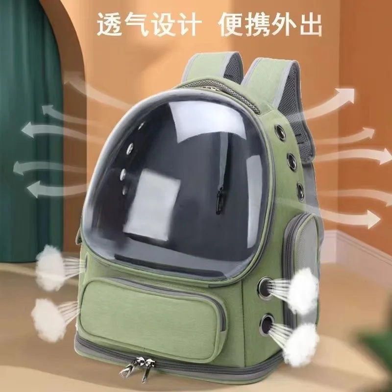 Transportín cápsula con bolsa transparente para gatos y perros - imagen 4