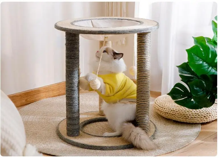 Poste rascador de sisal para gatos