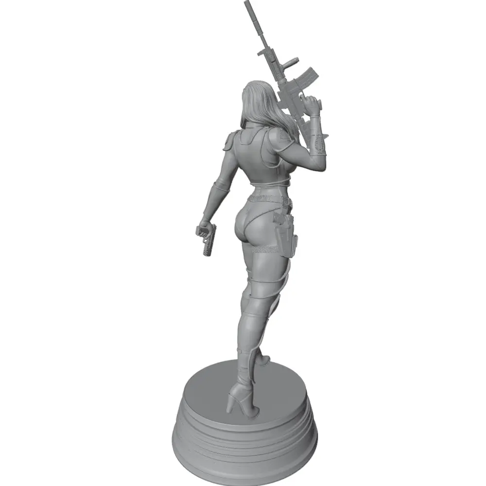 Figura de guerrera en resina para pintar y montar - imagen 5