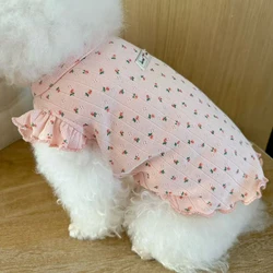 Camiseta verano para perros pequeños y gatitos