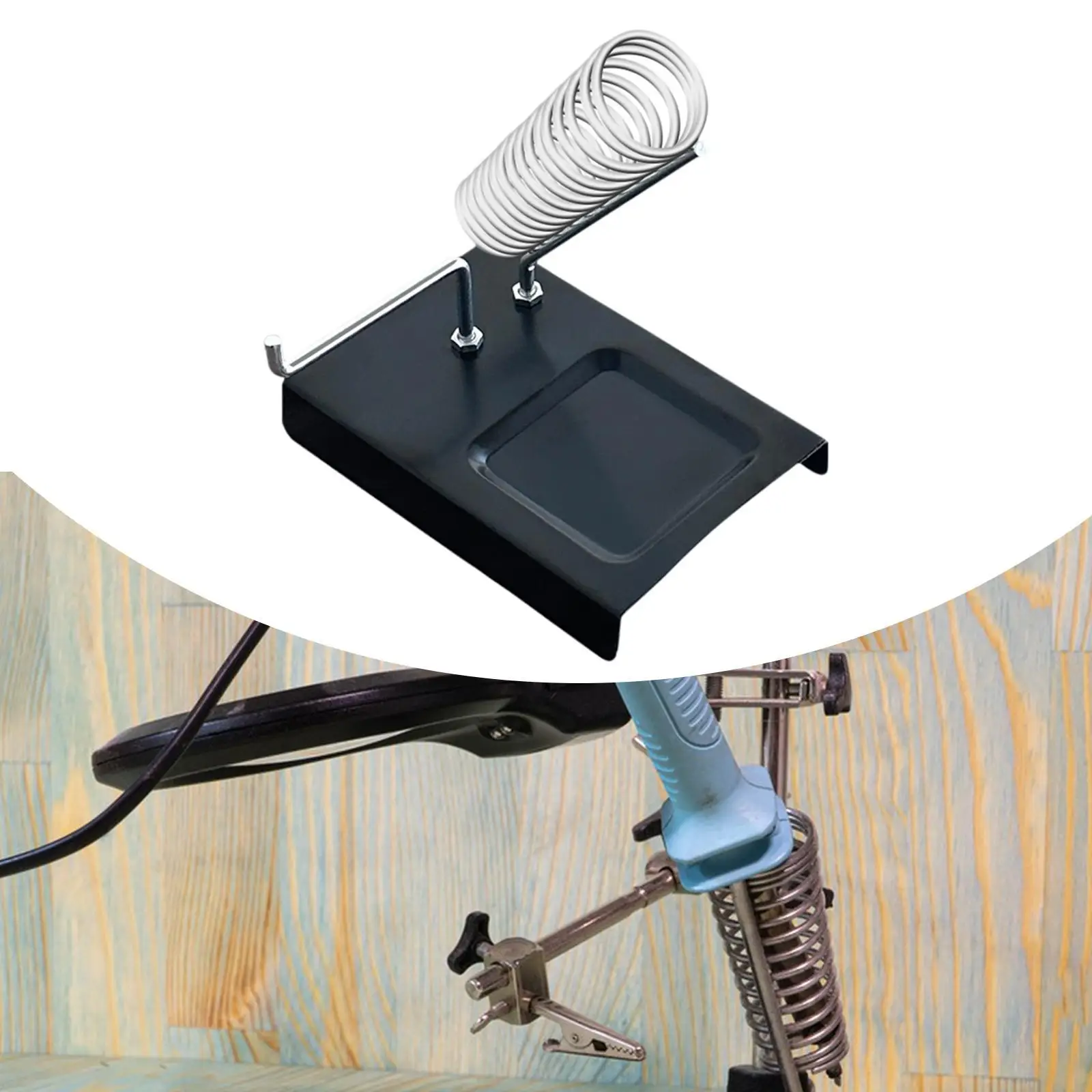 Soporte para Soldador – Base de Hierro Segura para Taller y Electrónica - imagen 3