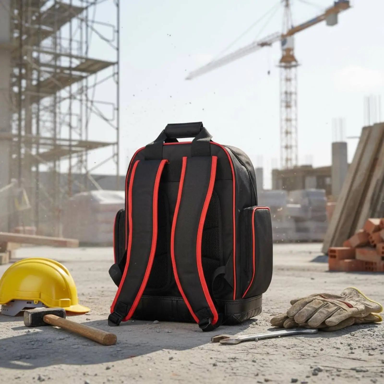 Mochila Organizadora de Herramientas Resistente – Bandolera Técnica de Oxford - imagen 4