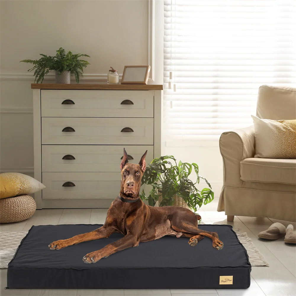 Cama ortopédica para perros, impermeable con funda extraíble y lavable