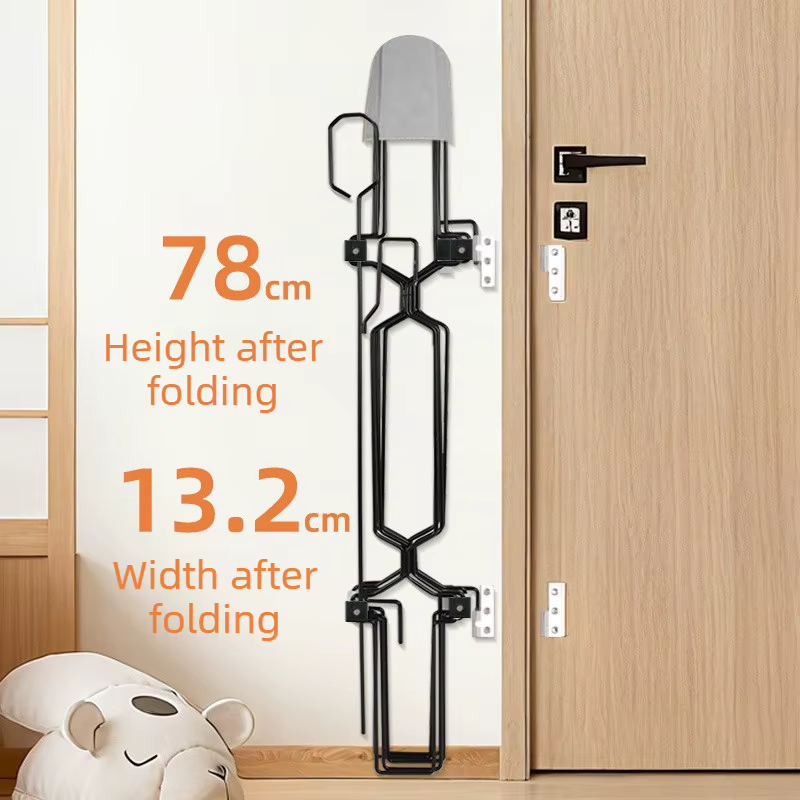 Barrera retráctil metálica 78 cm para gatos y perros – Escaleras y puertas - imagen 3