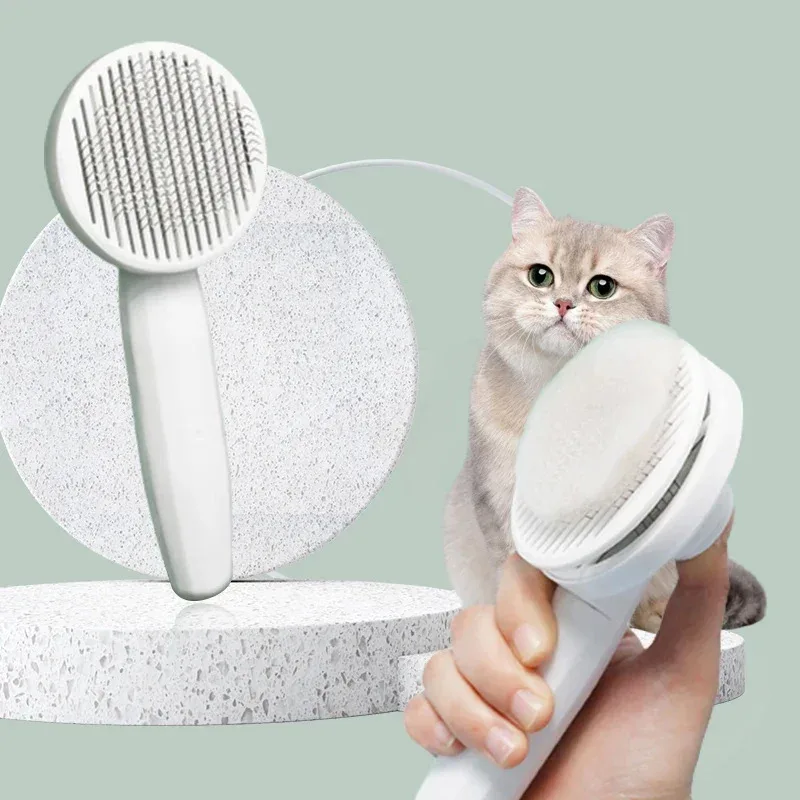 Peine quita pelos mágico de un clic para gatos y perros eficaz