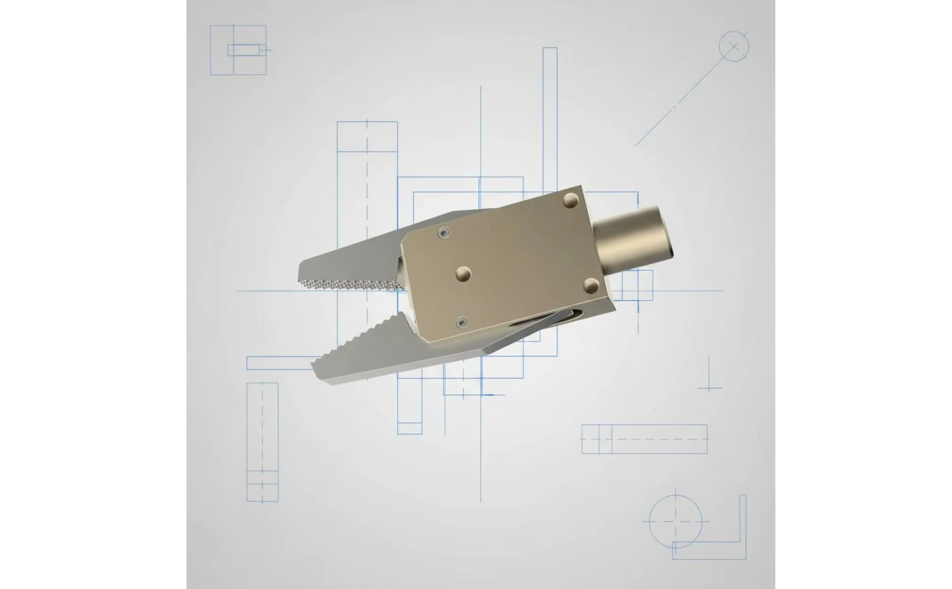 Mini pinza neumática compacta para sujeción precisa