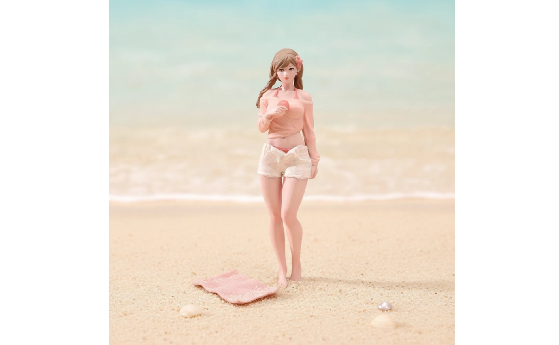 Boneca freestanding figure detail