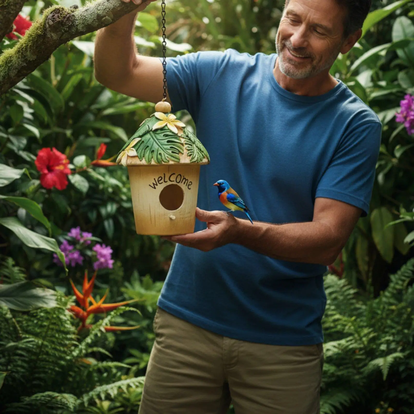 Casa nido para pájaros de exterior resistente a la intemperie - imagen 5