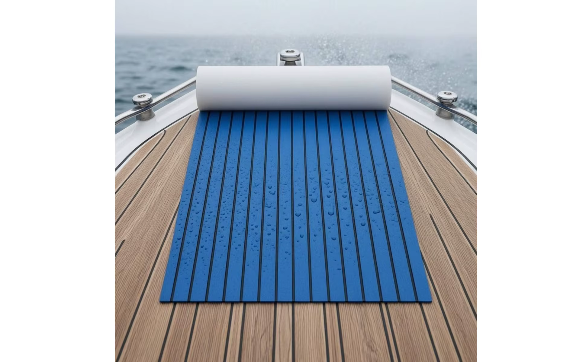 Alfombrilla marinas estilo teca antideslizante