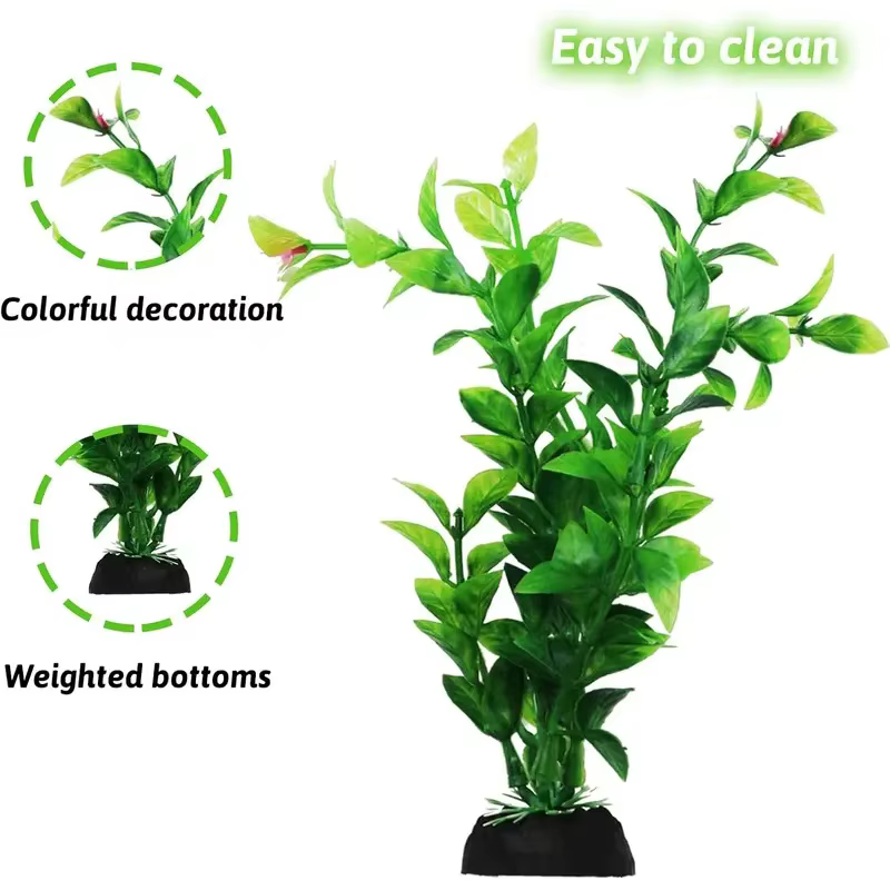 Plantas acuáticas artificiales para acuario – Decoración para pecera - imagen 5