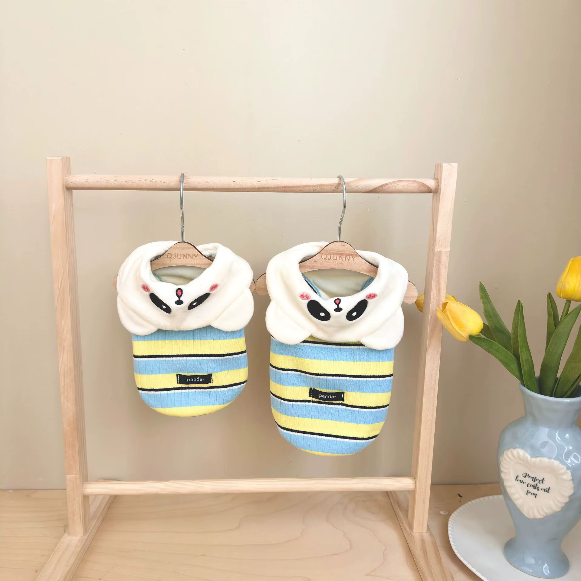Chaleco rayas para perros pequeños y gatos de terciopelo - imagen 3