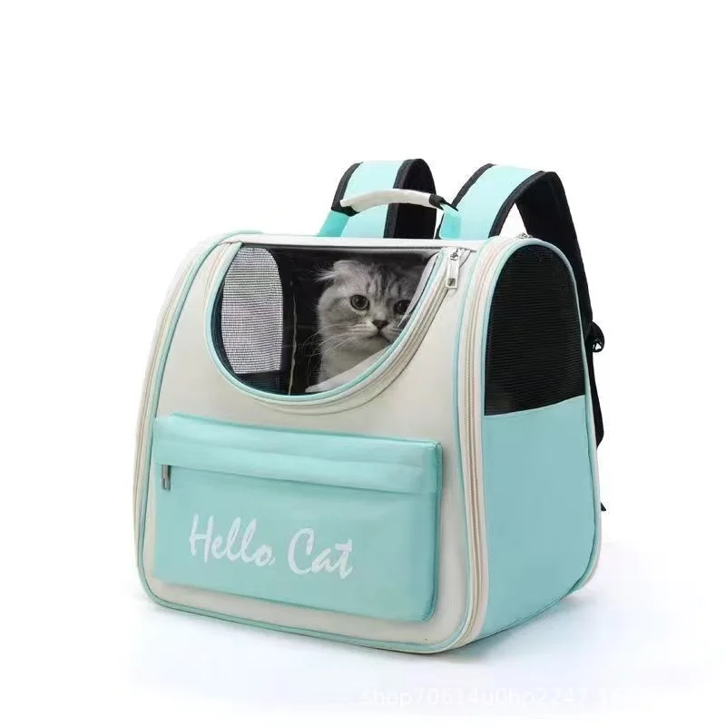 Mochila transpirable plegable para gatos, Oxford, portátil - imagen 2
