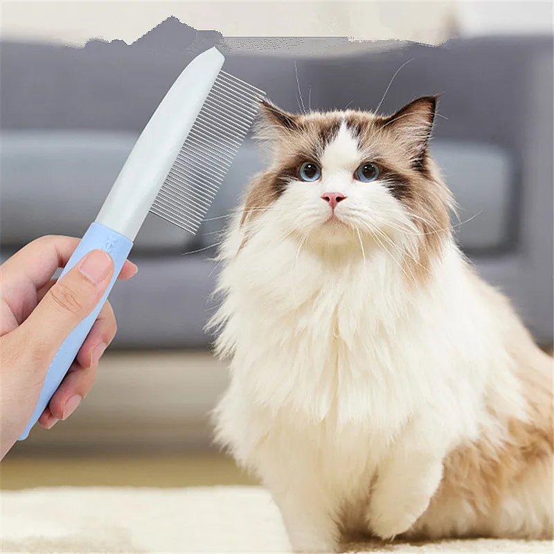 Peine antipulgas para perros y gatos: cepillo de masaje y pelo - imagen 3