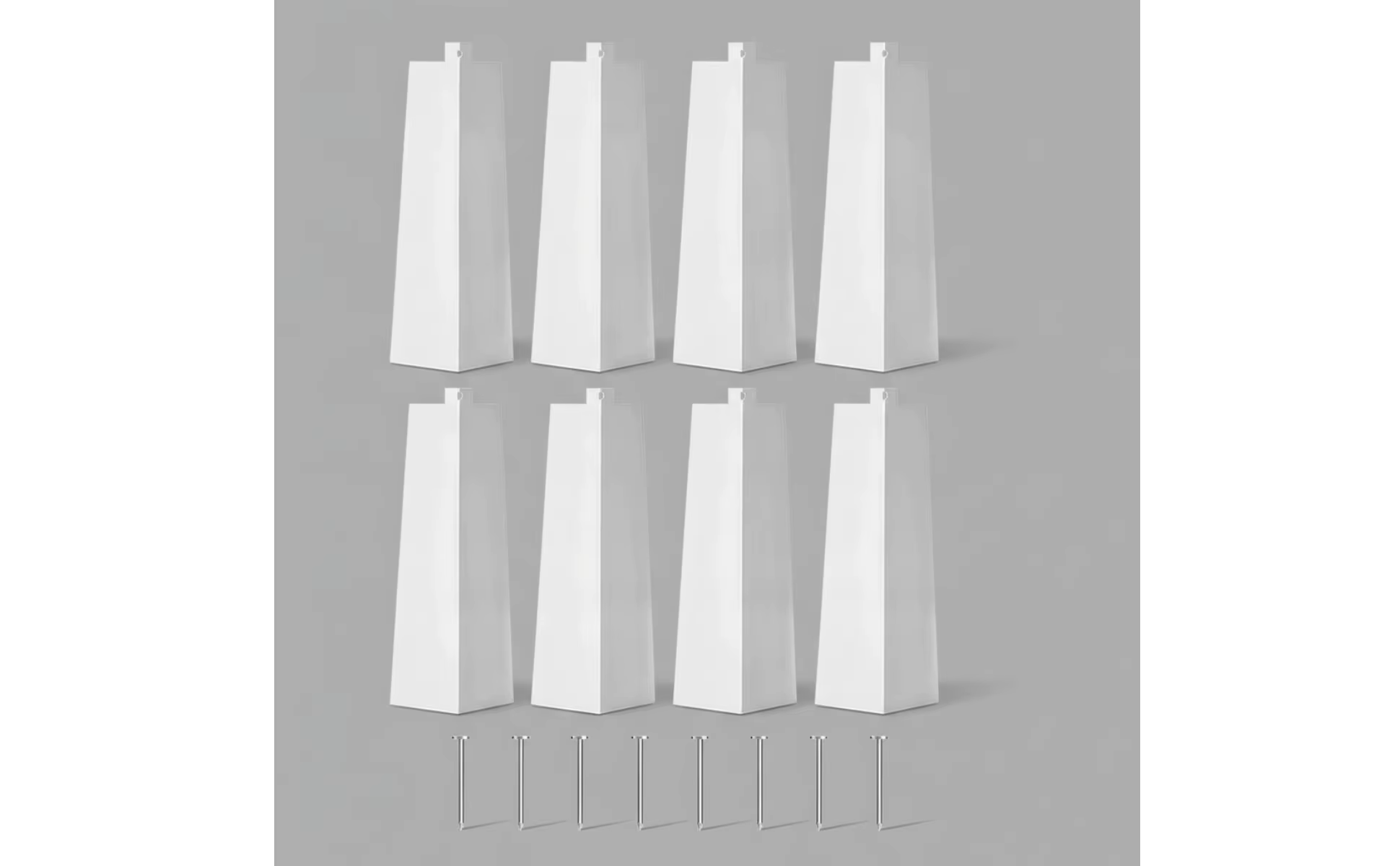Tapas de esquina de aluminio blanco para revestimiento exterior