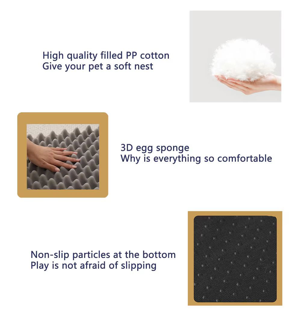 Sofá cama para perros con colchoneta extraíble
