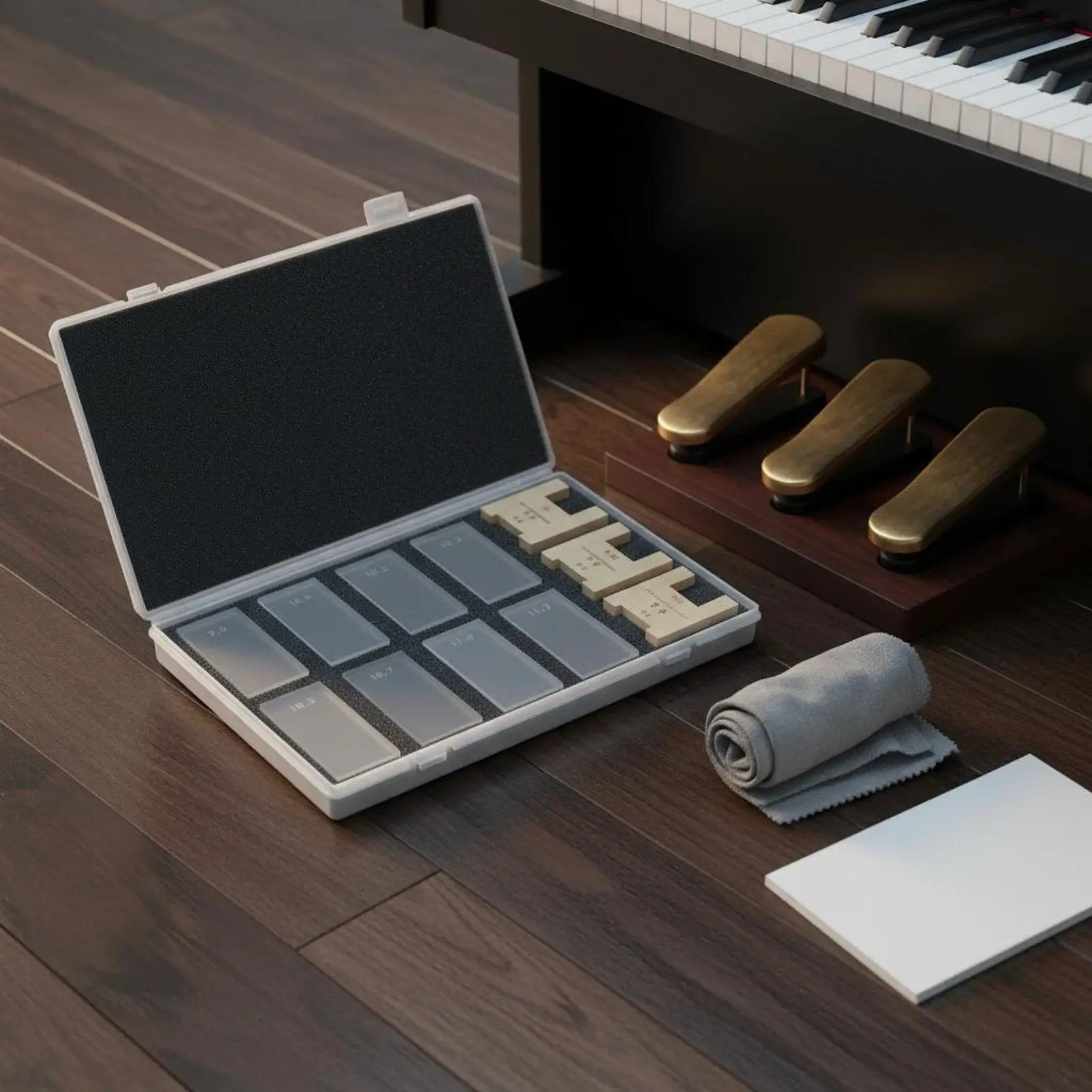 Medidor profundidad teclas piano – Herramienta para piano de cola y vertical - imagen 2