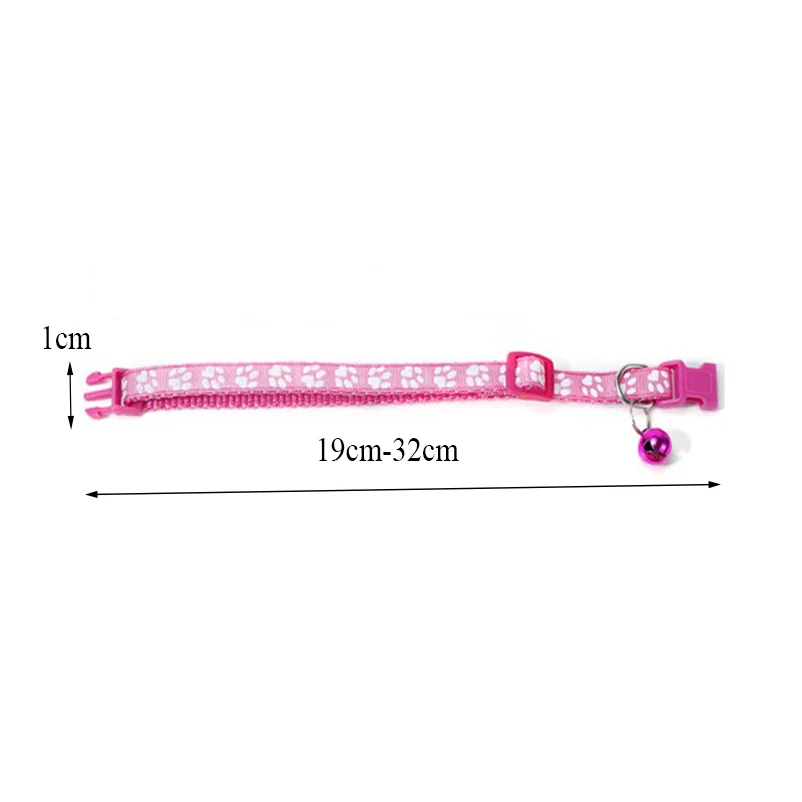 Collar con campana y huellas para gato y perro pequeño, ajustable - imagen 5