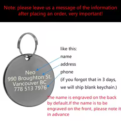 Placa identificación grabada para perros y gatos de bronce, con nombre
