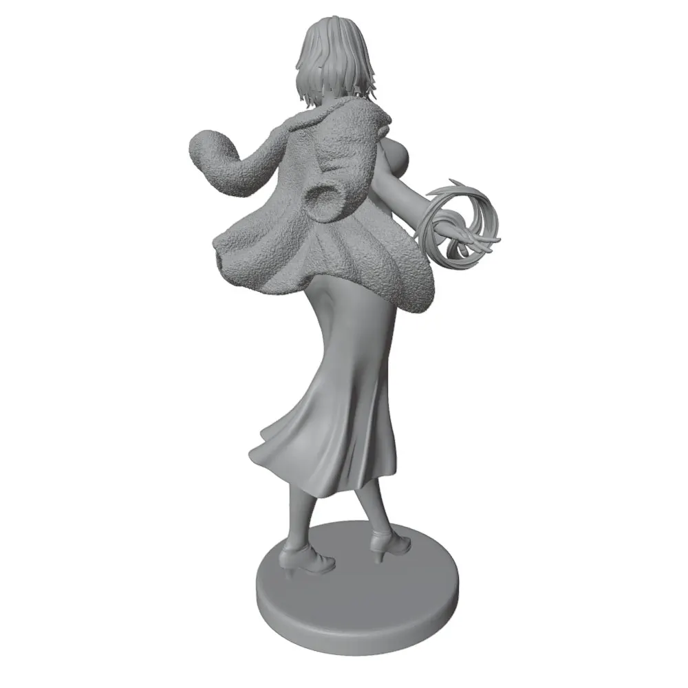 Figura guerrera montada como referencia