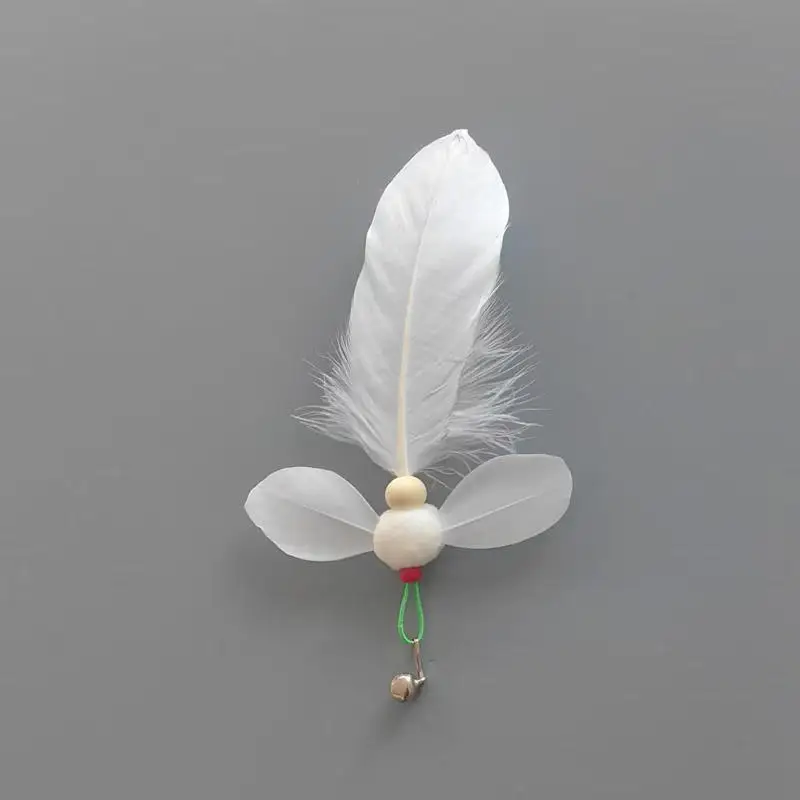 Varita con plumas de insectos, juguete para gatos - imagen 4