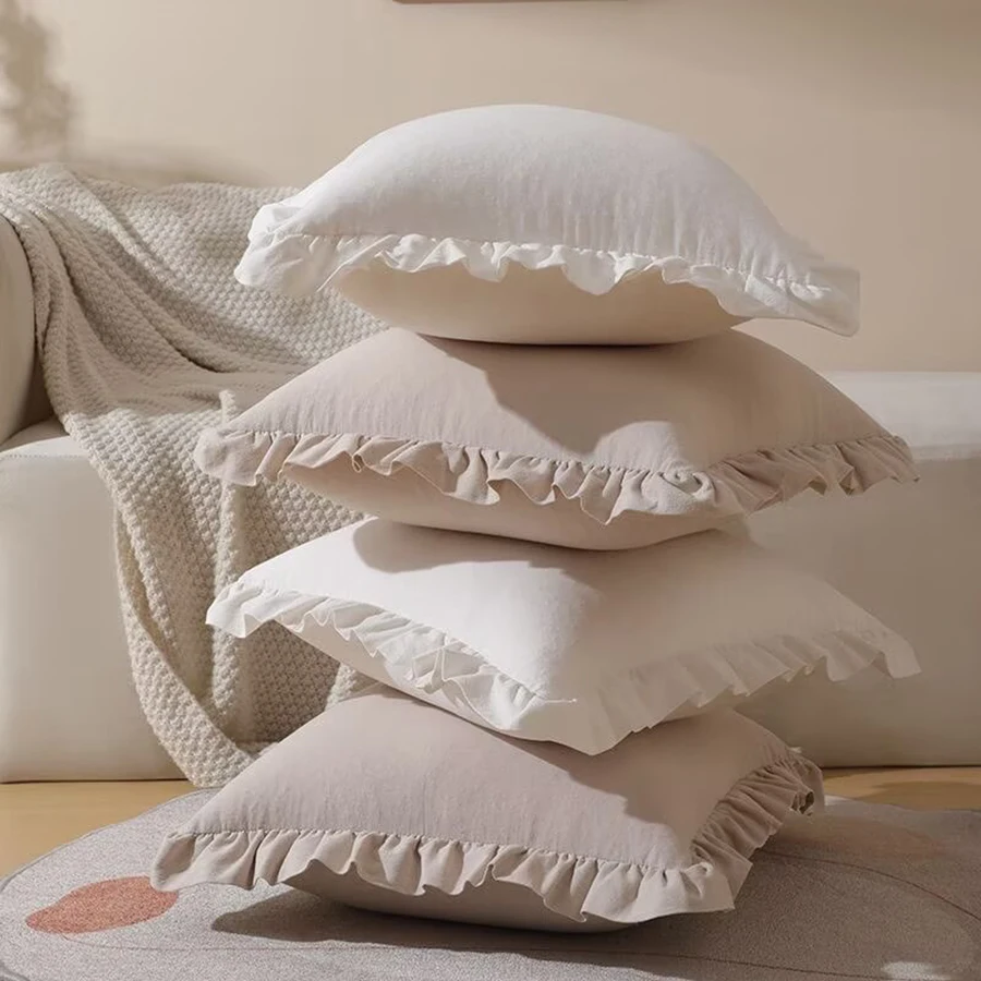 Funda de cojín con volantes para gatos y perros – suave y decorativa - imagen 4
