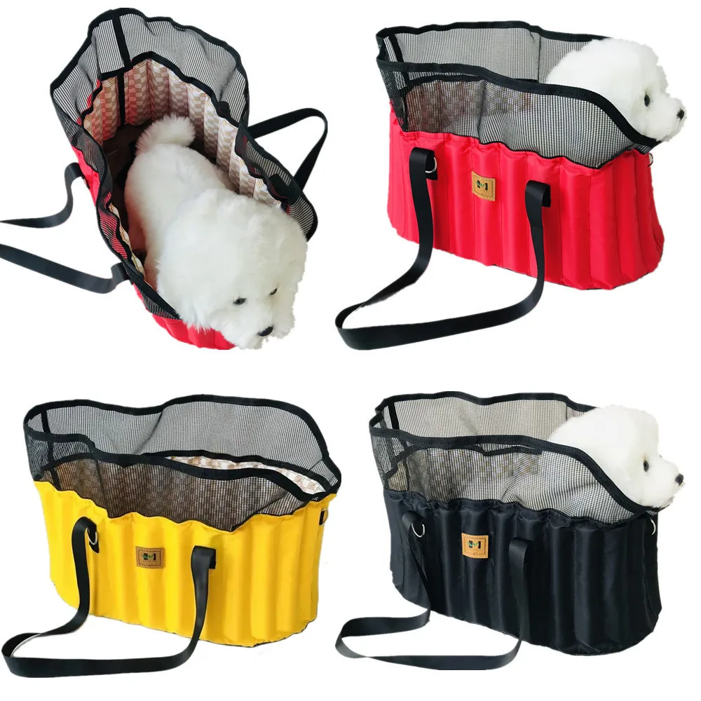 Bolsa de transporte para perro portátil moderna con asa para coche - imagen 4