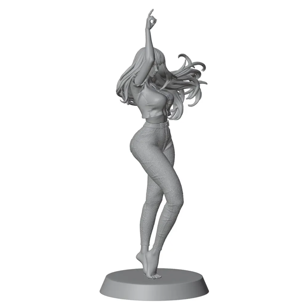 Kit figura resina 1/24 75 mm chica GK sin pintar ni montar - imagen 3