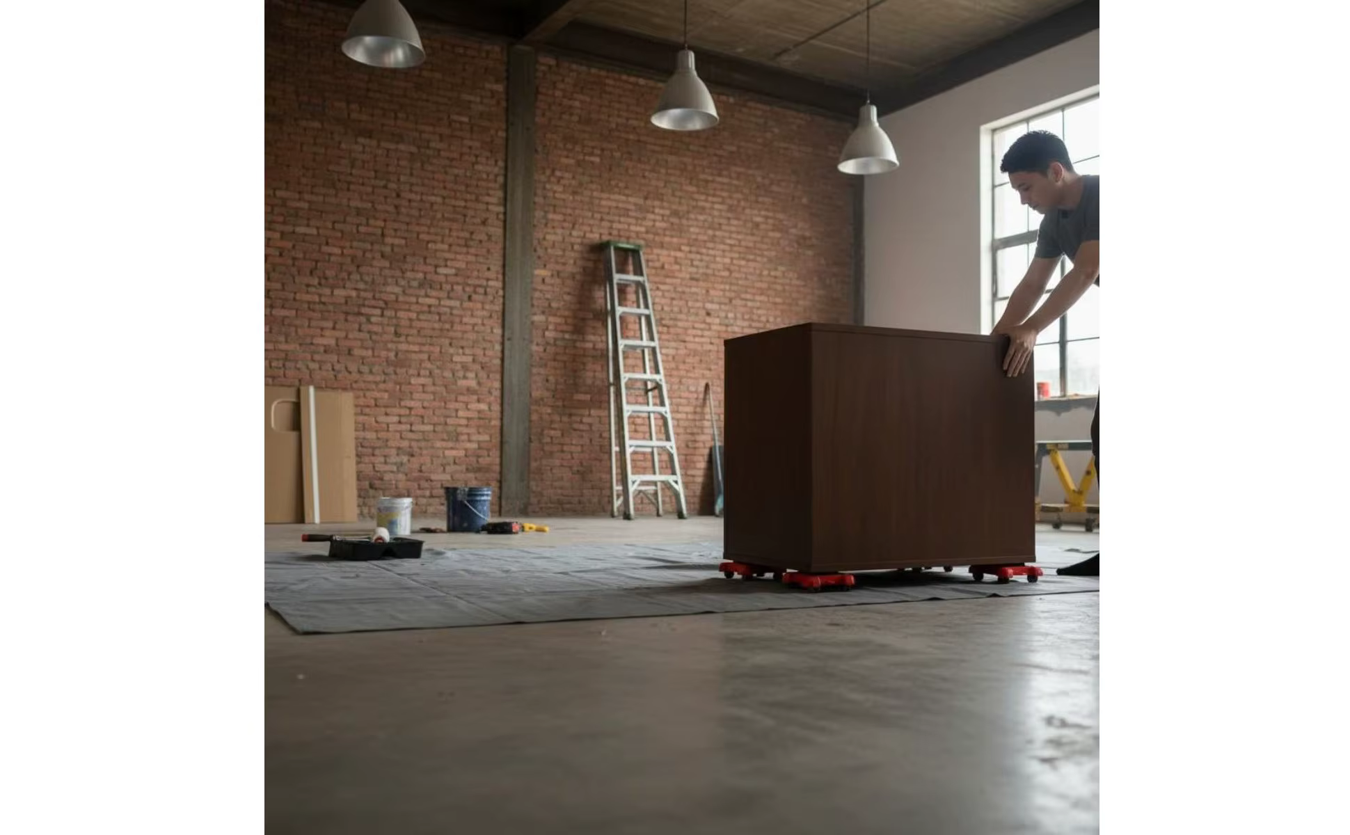 Deslizadores con ruedas para mover furniture