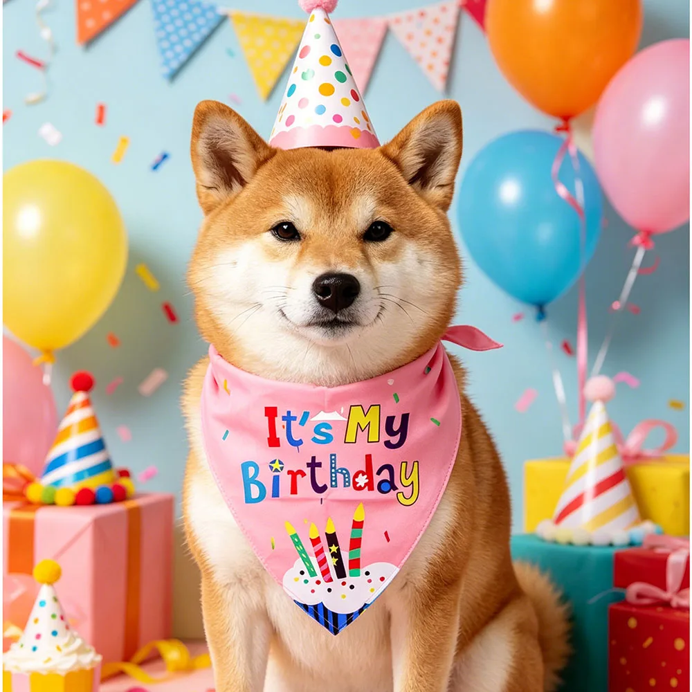 Bandanas de cumpleaños para mascotas