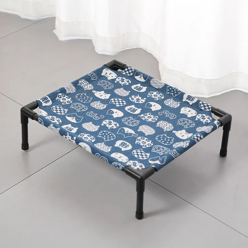Cama elevada transpirable para gatos – Casa de campaña con cesta lavable